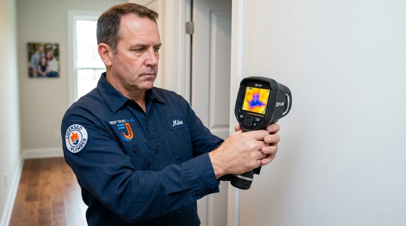 Thermal imaging leak detection by Johns Plumbing LLC in Grayslake